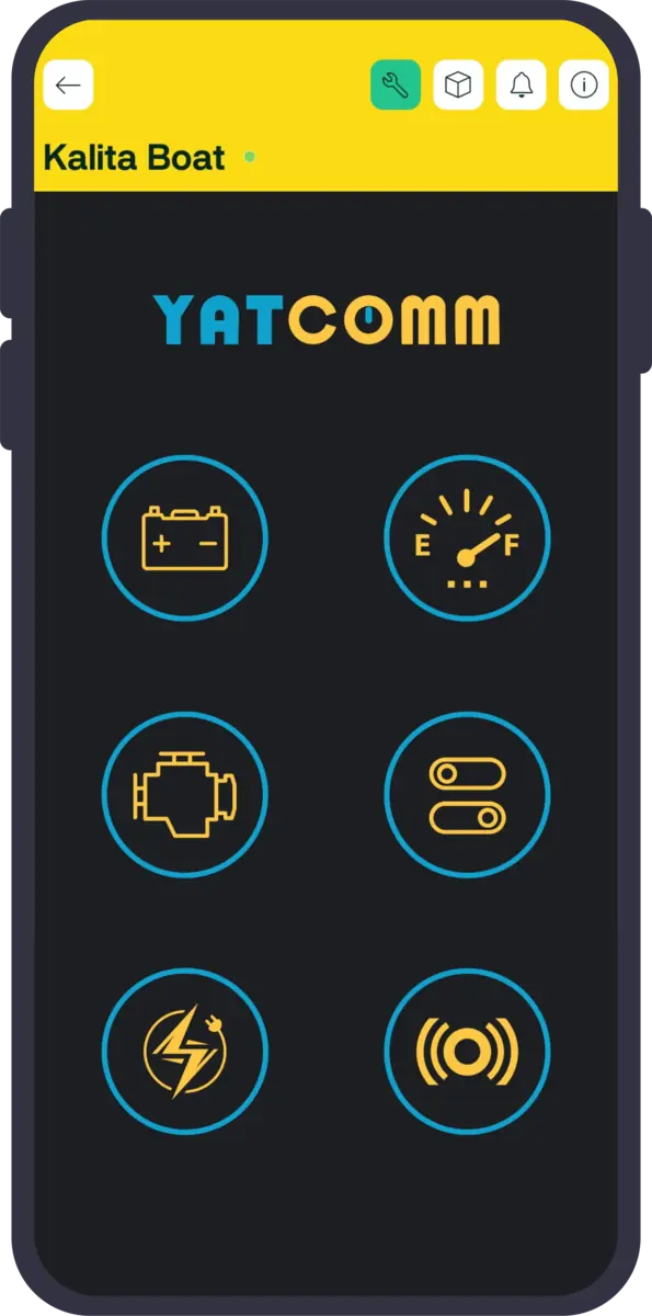 YatComm telefon uygulaması ana ekranı