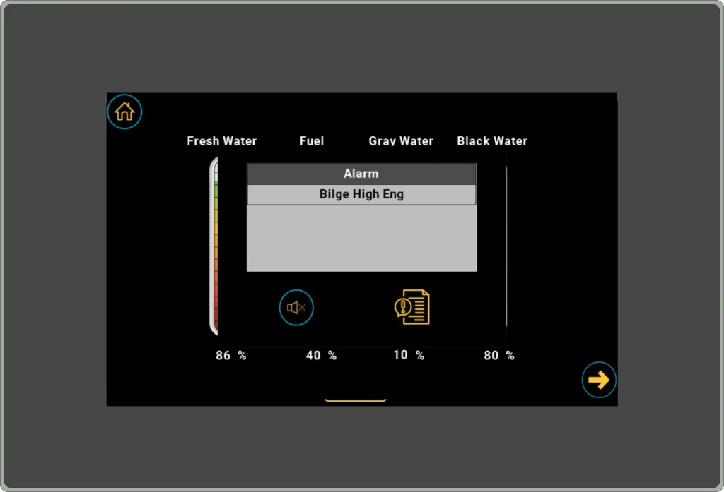 Alarm Notification on Display